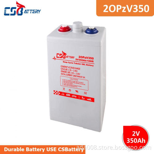 CSBattery 2VOPzV 350Ah Tubular GEL Battery